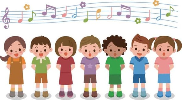 Children singing
