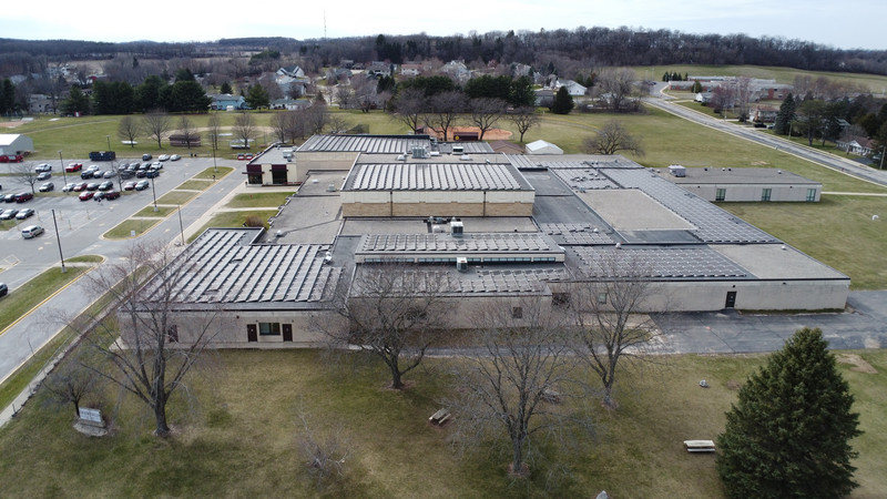 Middle School, Commons, and Music exterior