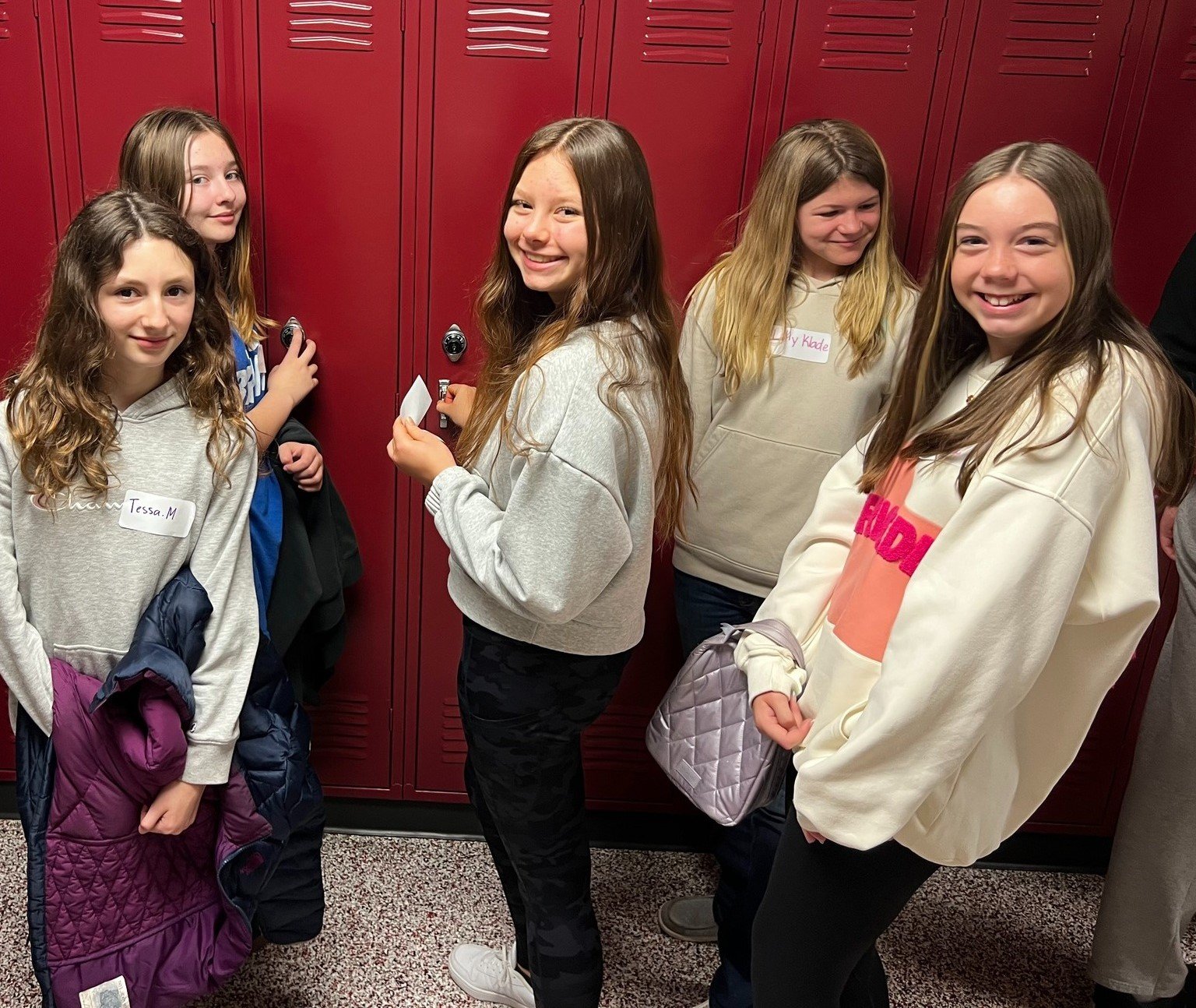 Visiting the middle school