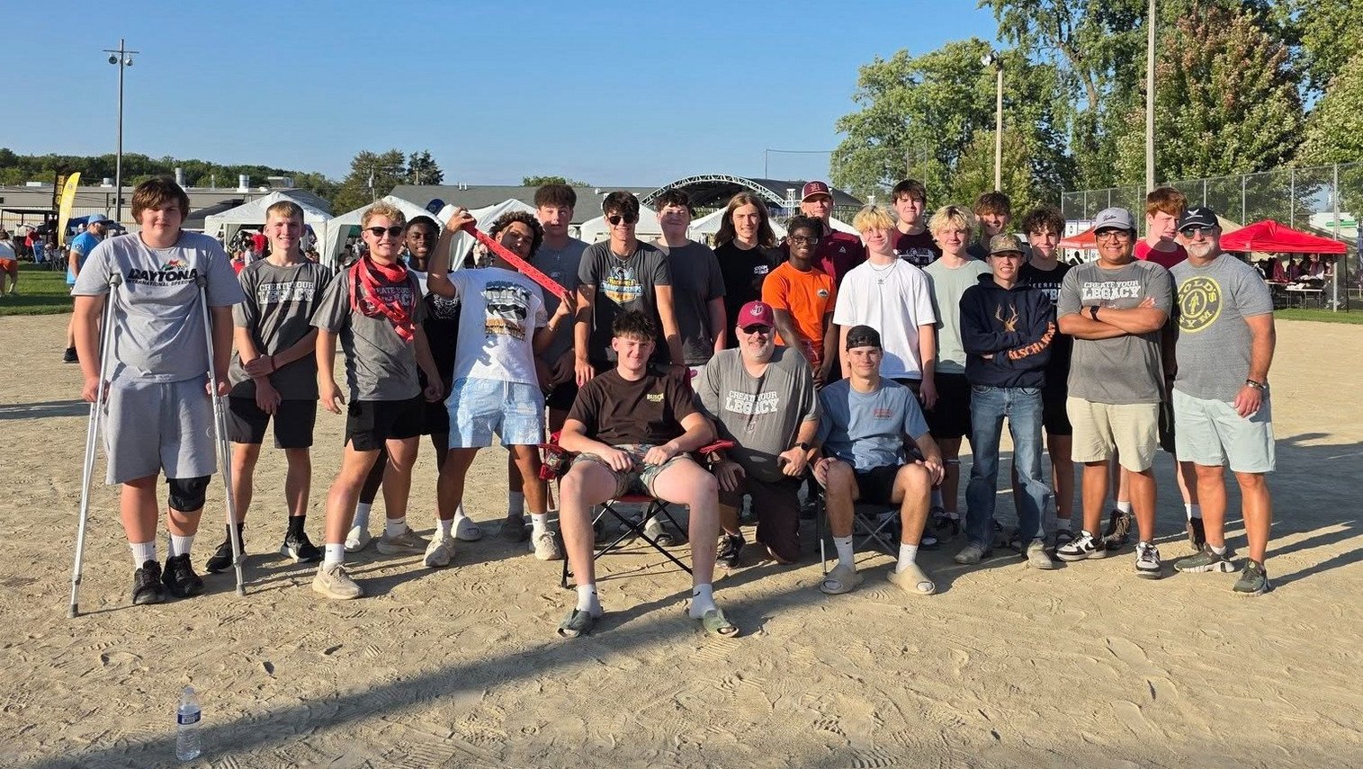 football team volunteers