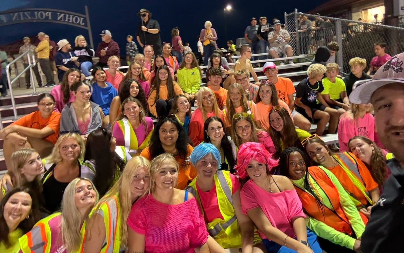 student section at football game